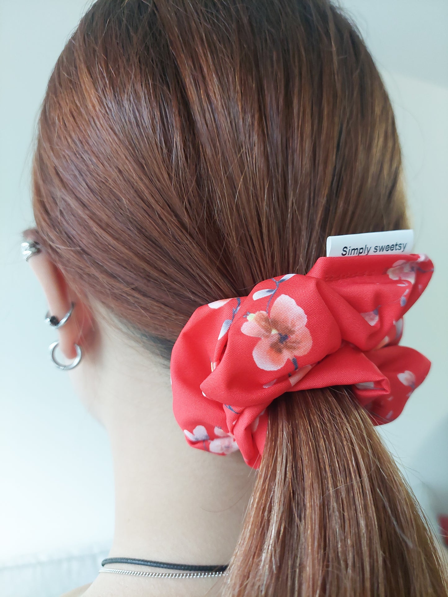 Lady in Red scrunchie